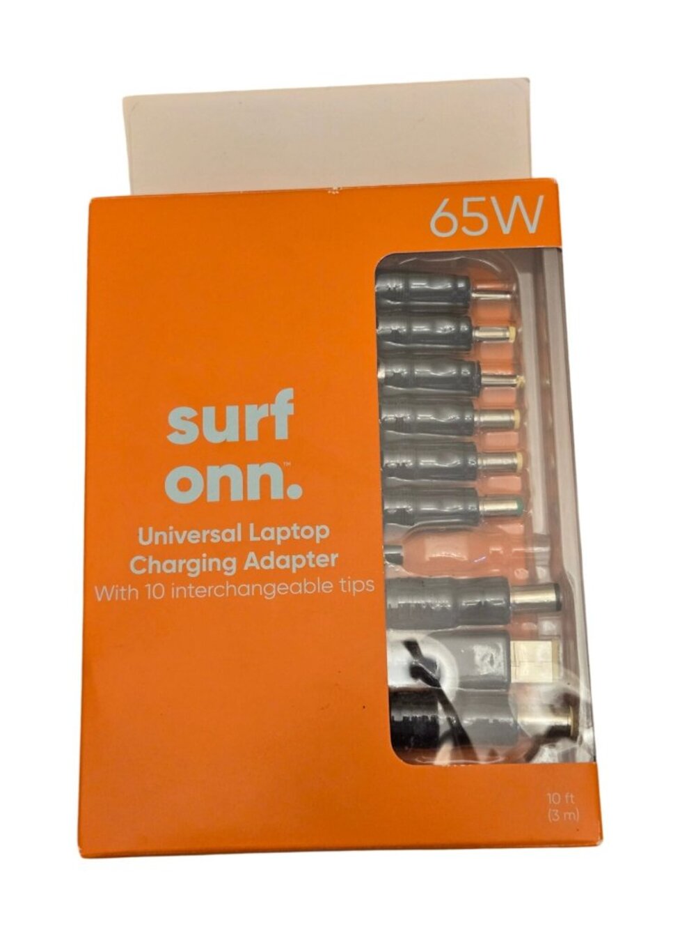 Surf Onn 65W Universal Laptop Charging Adapter With 10 Interchangeable Tips 10 F